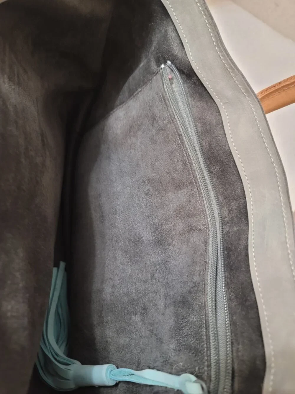 Atelier Luxembourg Leather Bag Gray - Picture 5 of 6
